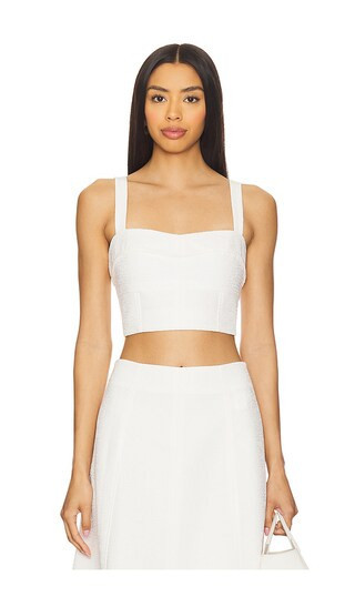 Veronica Beard Faxon Top in White. - size 10 | Revolve Clothing (Global)