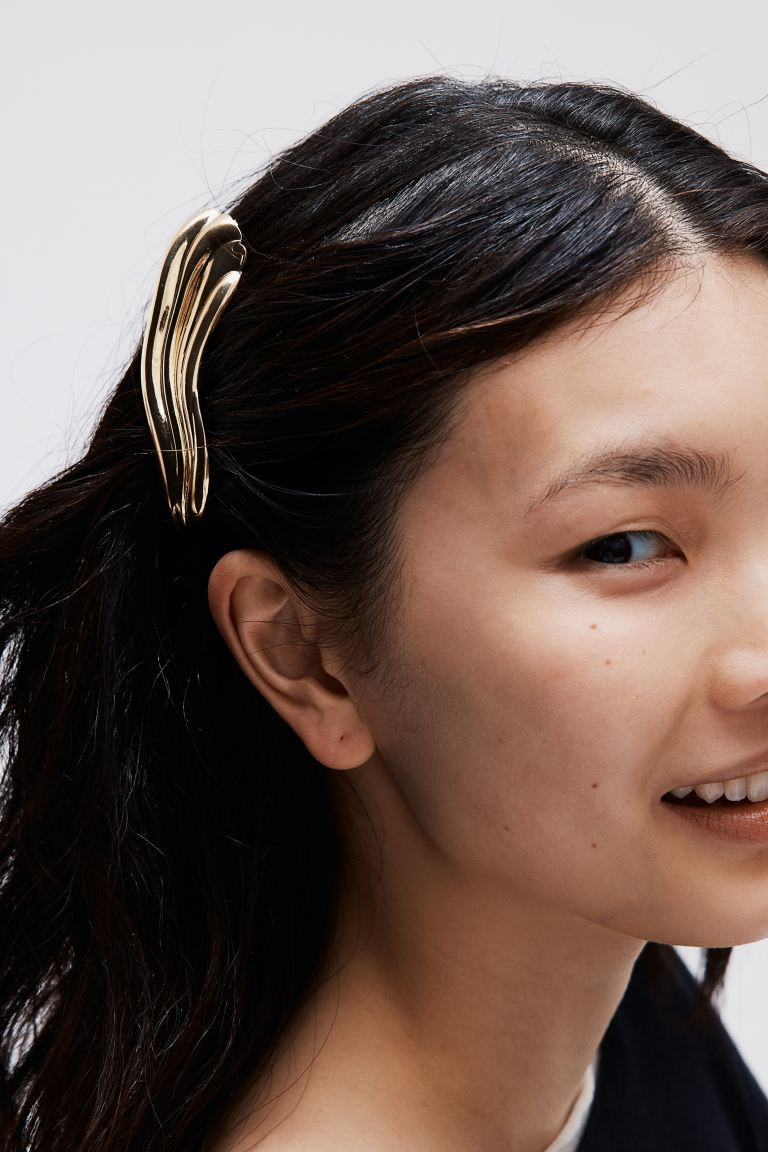 Asymmetric Hair Clip - Gold-colored - Ladies | H&M US | H&M (US + CA)
