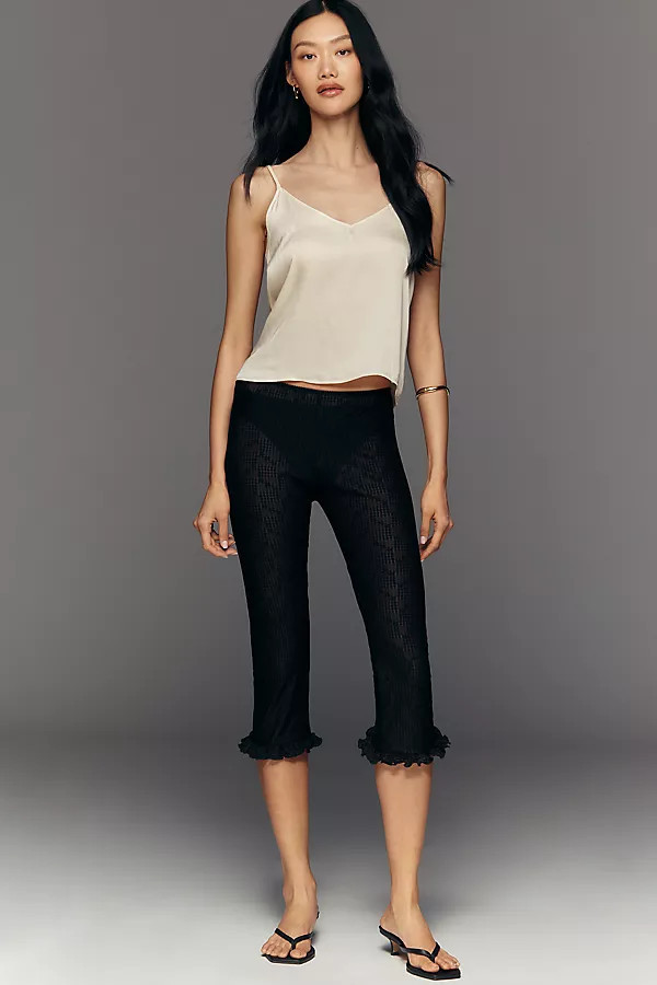 Ruffle Capri Pants | Anthropologie (US)