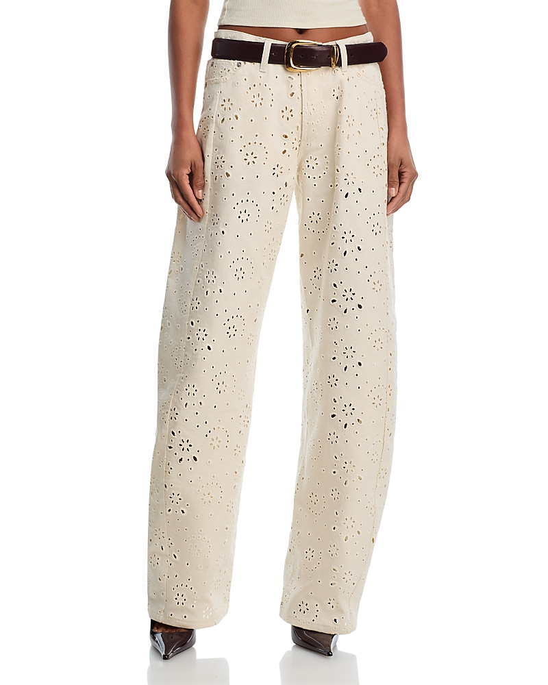 Steve Madden Rori High Rise Barrel Jeans in Sea Mist | Bloomingdale's (US)