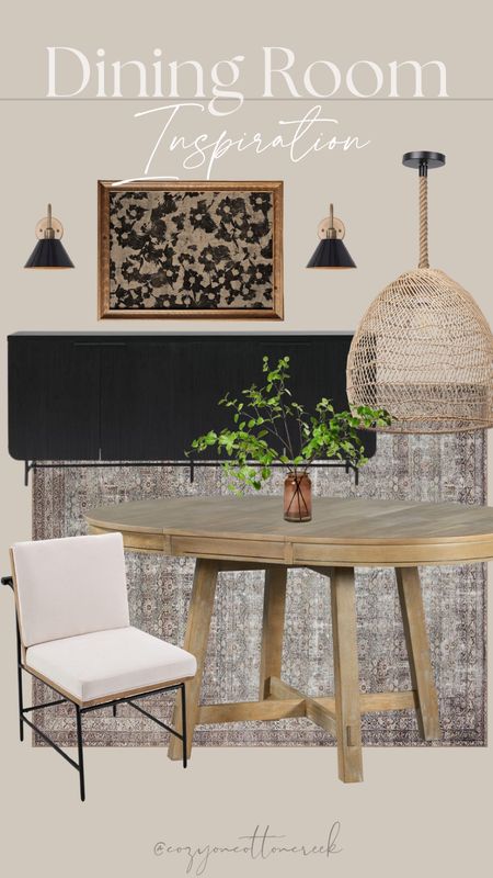 Dining room Inspo
Inspiration
Home decor
Dining table
Wall sconces
Dining room light fixture
Rug
Wall art
Sideboard


#LTKsalealert #LTKhome