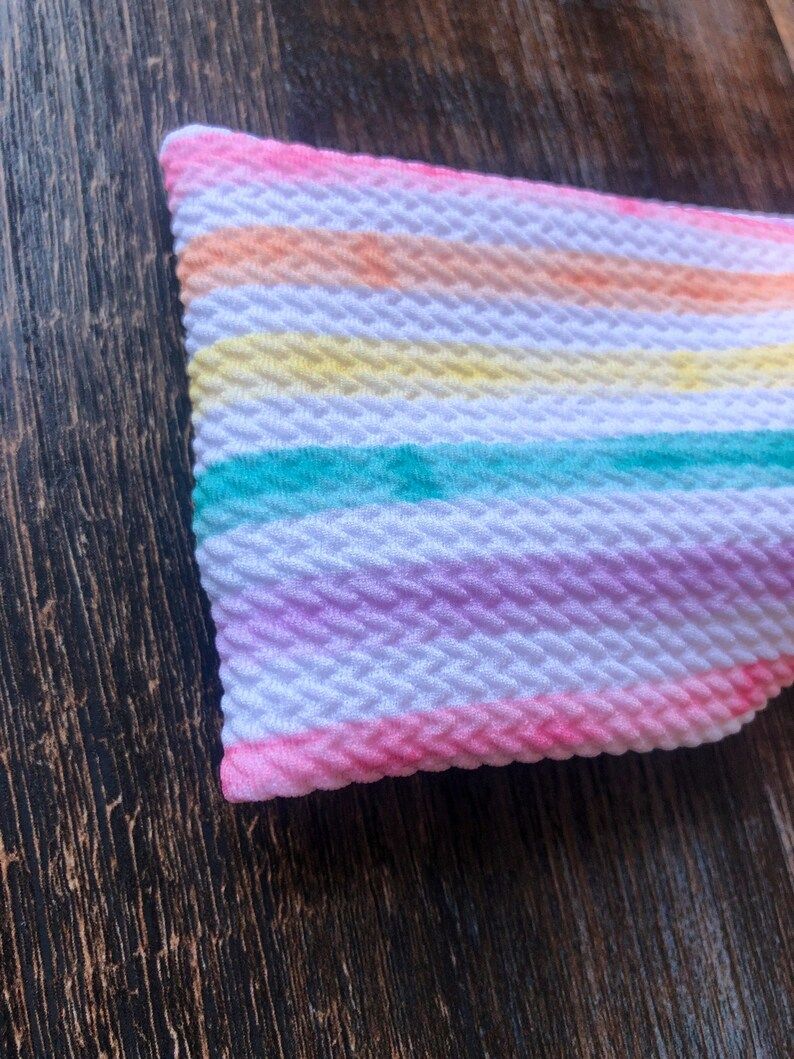 Watercolor stripes headband | Etsy (US)