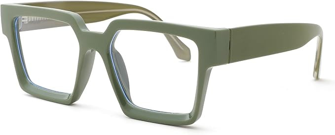 Pro Acme Oversized Square Blue Light Glasses for Men Women Fashion Rectangular Big Thick Frame UV... | Amazon (US)