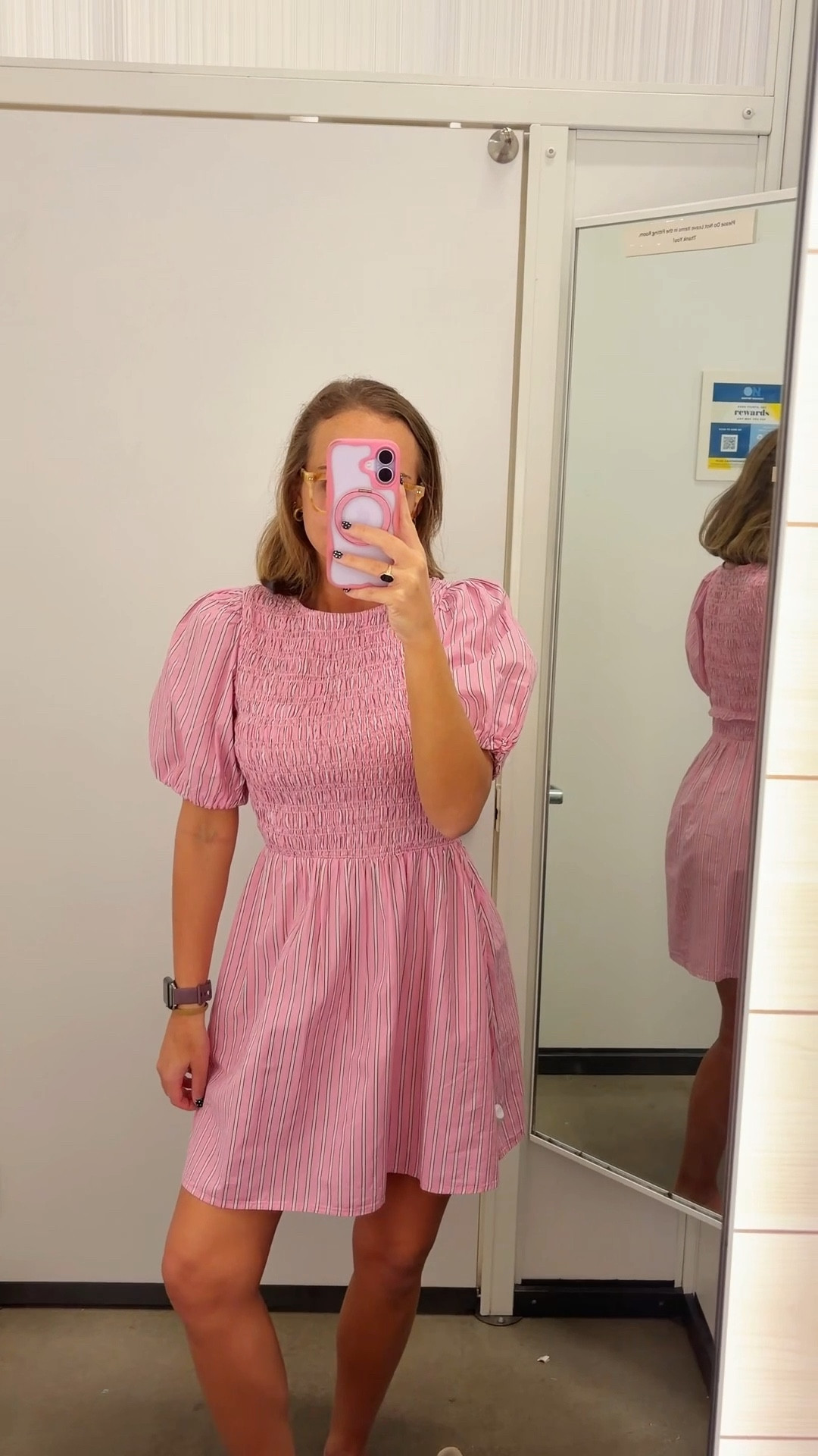 the cutest pink and navy puff sleeve dresses at Old Navy!!!

#LTKootd #LTKWorkwear #LTKFindsUnder50