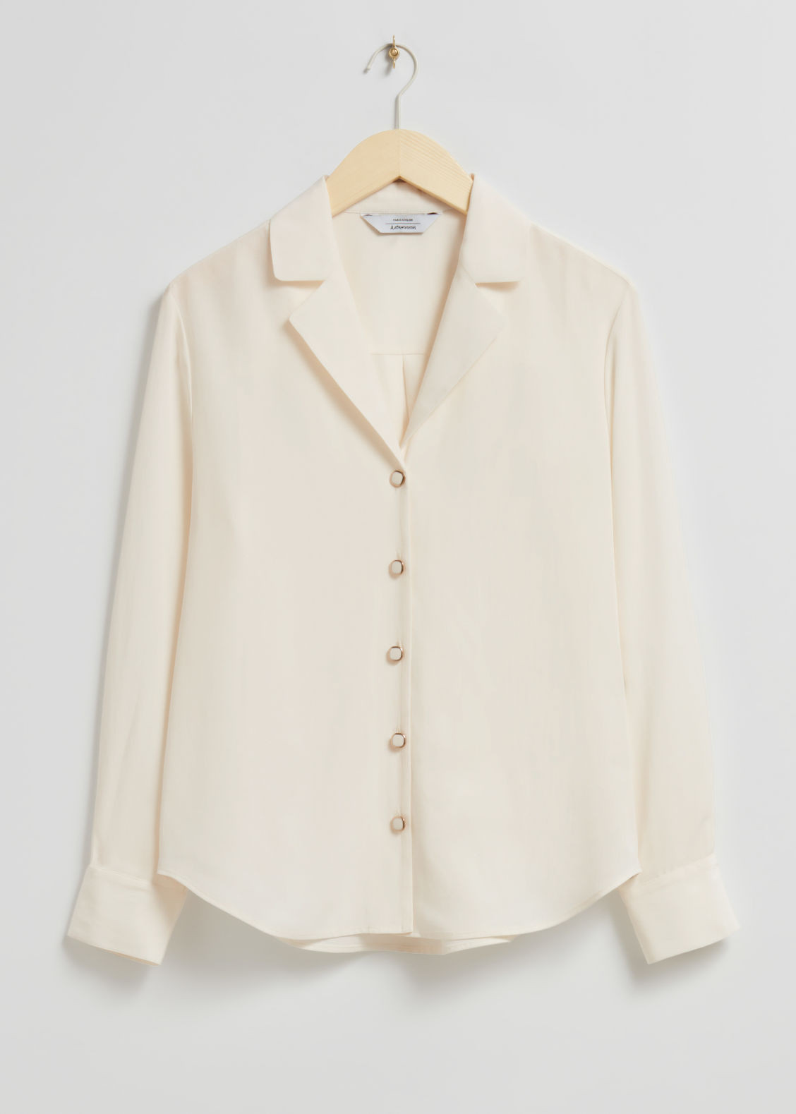 Open Collar Shirt - White | & Other Stories US