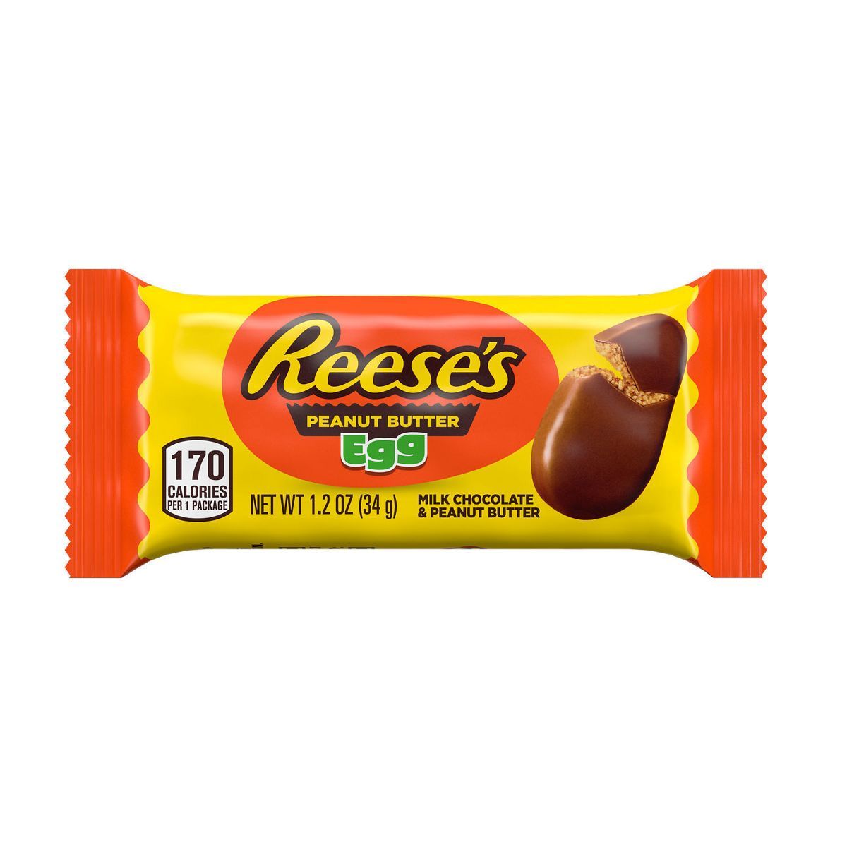 Reese's Milk Chocolate Peanut Butter Egg Easter Candy - 1.2oz | Target