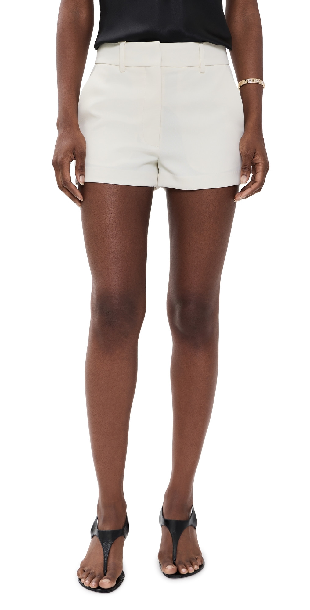Fleur du Mal Tuxedo Shorts Ivory 10 | Shopbop