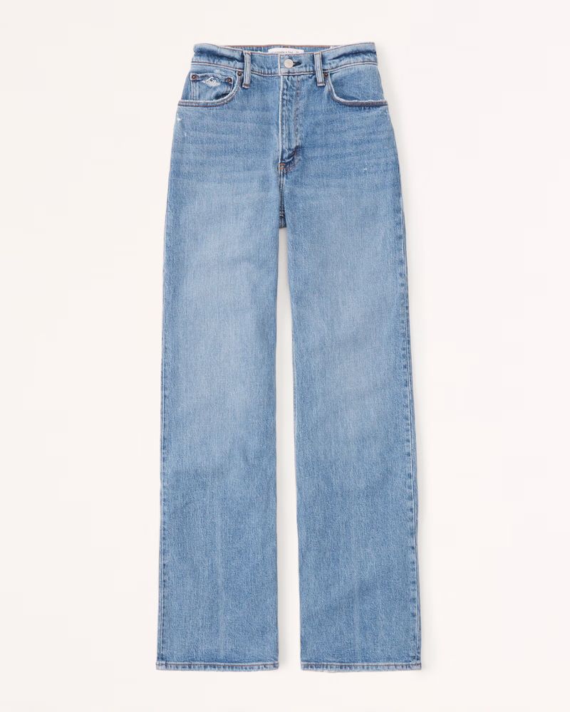 Women's High Rise 90s Relaxed Jean | Women's Sale | Abercrombie.com | Abercrombie & Fitch (UK)