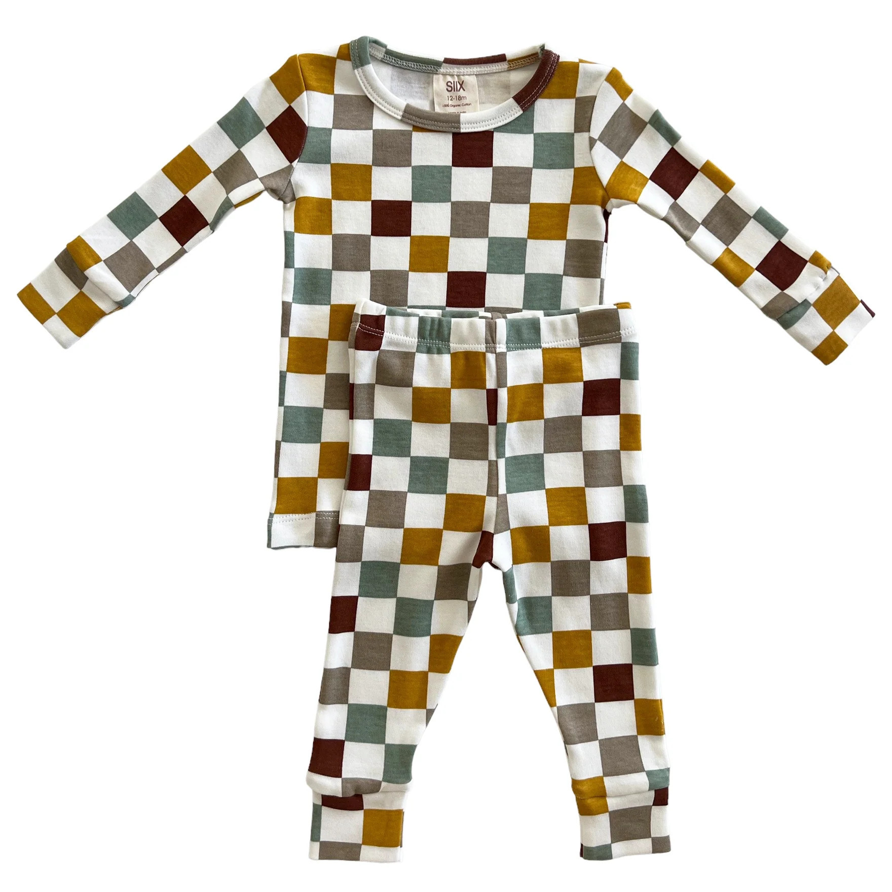 Cannoli Checkerboard / Organic 2-Piece Set | SpearmintLOVE