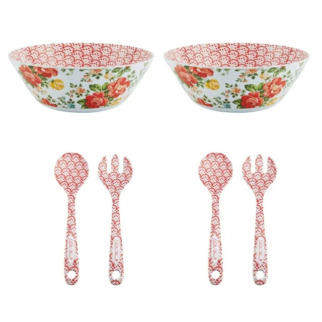 The Pioneer Woman 6-piece Serving Set in Vintage Floral | Walmart (US)