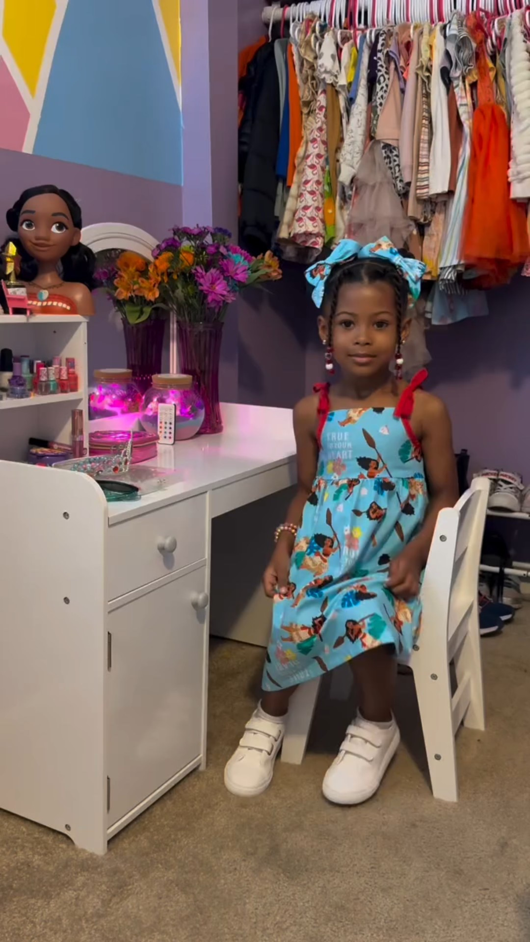 lol she watches me do my videos all the time & has been wanting to do her own I figured it was perfect for her to do own intro lol

You guys voted for the toddler dress reel! Here it is. Super easy dress.

Comment “dress pattern” if you want the pattern link & I will dm you! I’ll eventually have the full tutorial on my YouTube channel as well.

Fabric is from @walmart . I will link it in my stories.