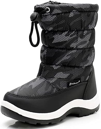 Apakowa Kids Boys Girls Cold Weather Water Resistant Winter Snow Boots (Toddler/Little Kid/Big Ki... | Amazon (US)