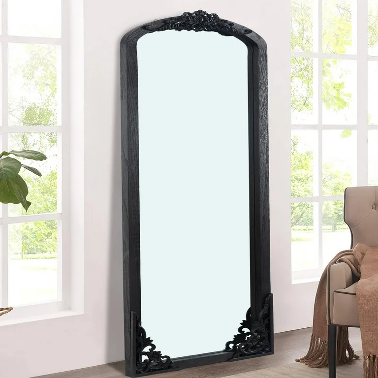 NeuType 71x30 Arch Full-Length Vintage Mirror, Black | Walmart (US)