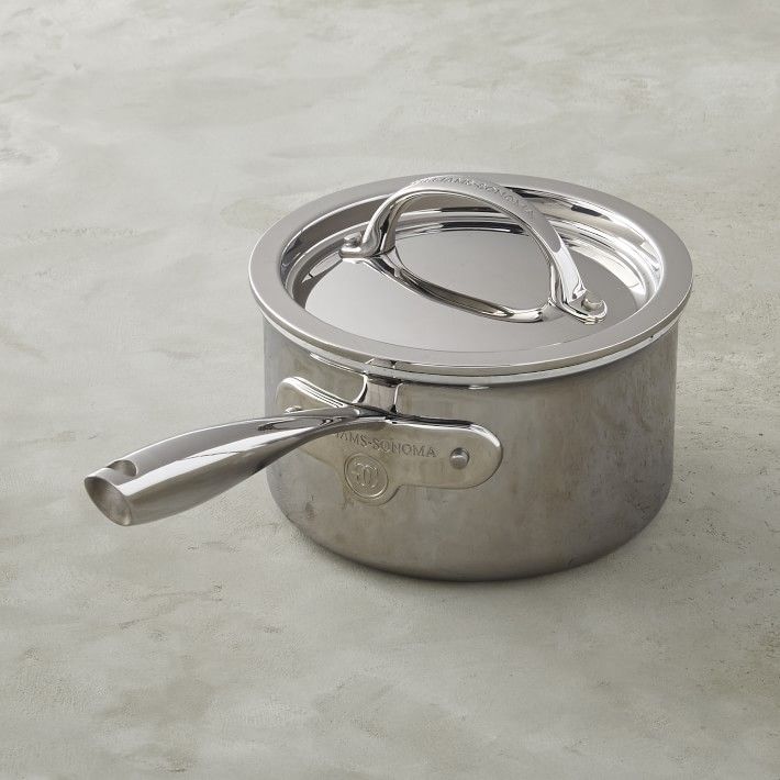 Williams Sonoma Thermo-Clad™ Stainless-Steel Saucepan, 2-Qt. | Williams-Sonoma