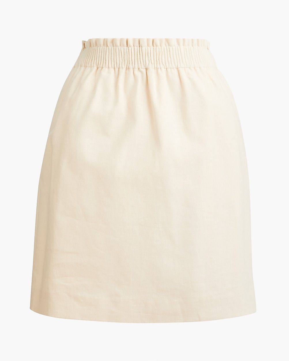 Linen-cotton blend city skirt | J.Crew Factory