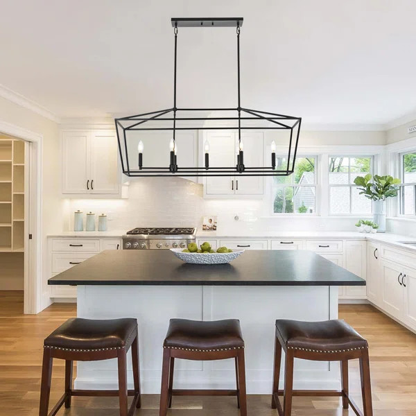 Krisleigh 7 - Light Black Kitchen Island Pendant | Wayfair North America