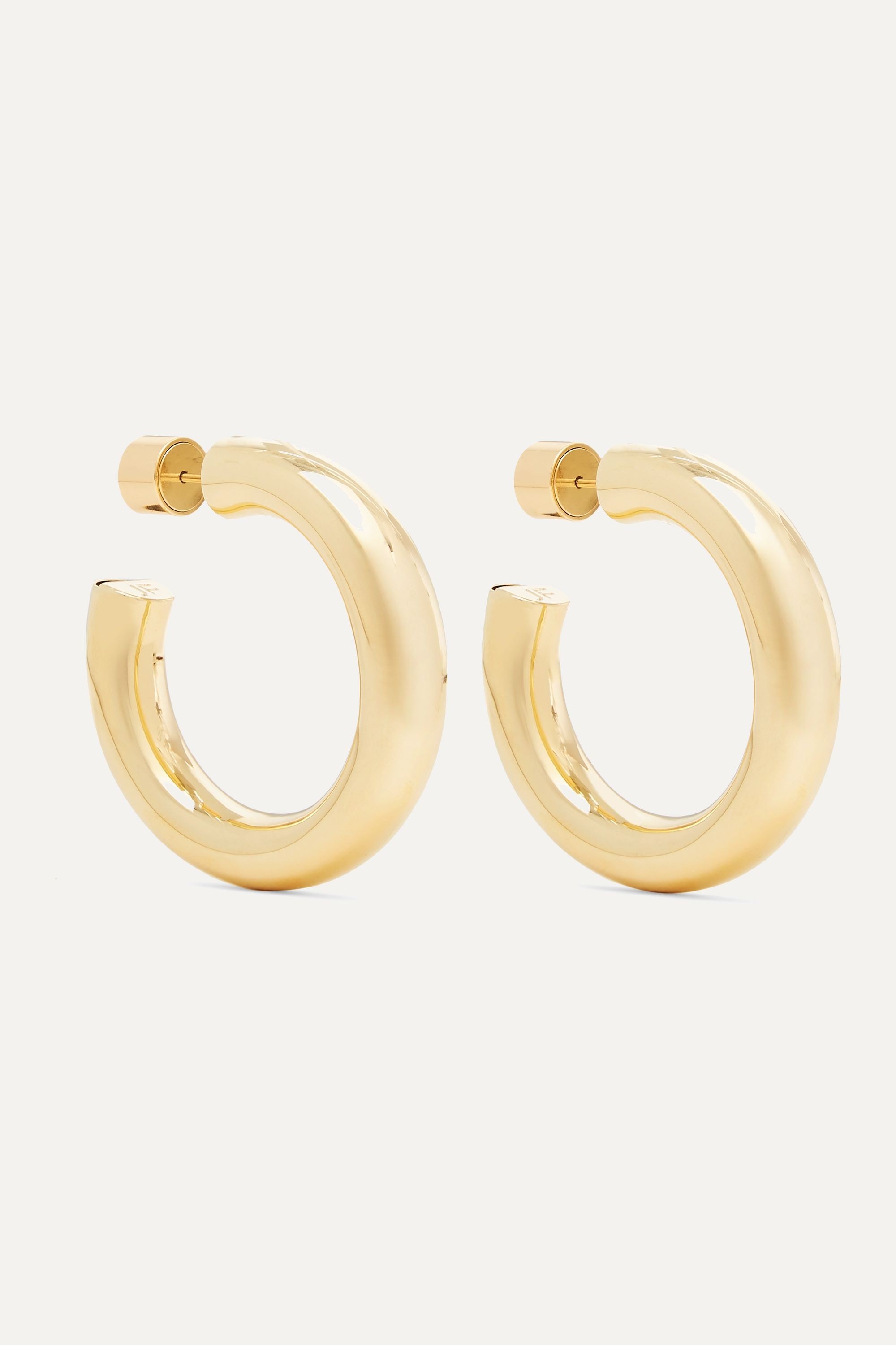 Mini Kevin gold-plated hoop earrings | NET-A-PORTER (US)