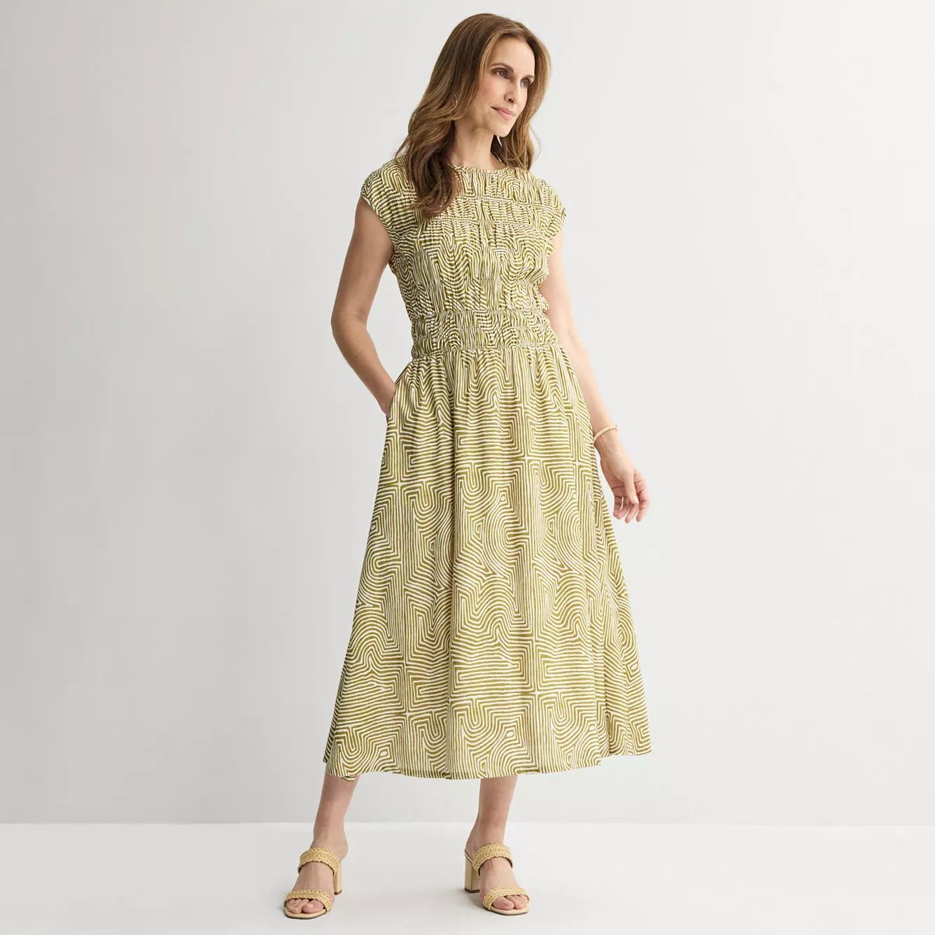 Women's Tracy Evans Smocked Waist Dress | Kohl's