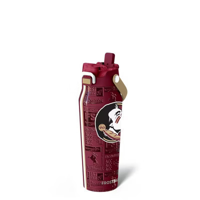 Frost Buddy 24oz Insulated Water Bottle with Straw & Chug Lid, Stainless Steel, Leak-Proof, 24-Hour Cold (Florida State Seminoles | Legacy) | Target