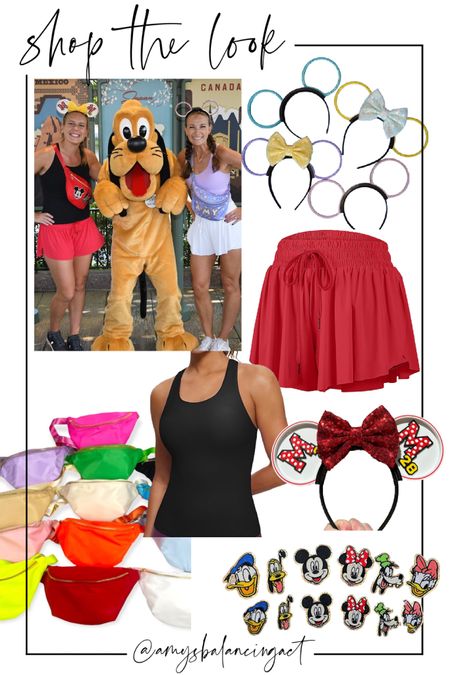 Subtle Minnie Mouse and Daisy Duck Disney bounding outfits! And don’t forget the matching Fanny pack! Get the color of your choice and add some patches!

Disney outfits | Disney athletic wear | runDisney outfits | Disney park outfits

#LTKstyletip #LTKfindsunder50