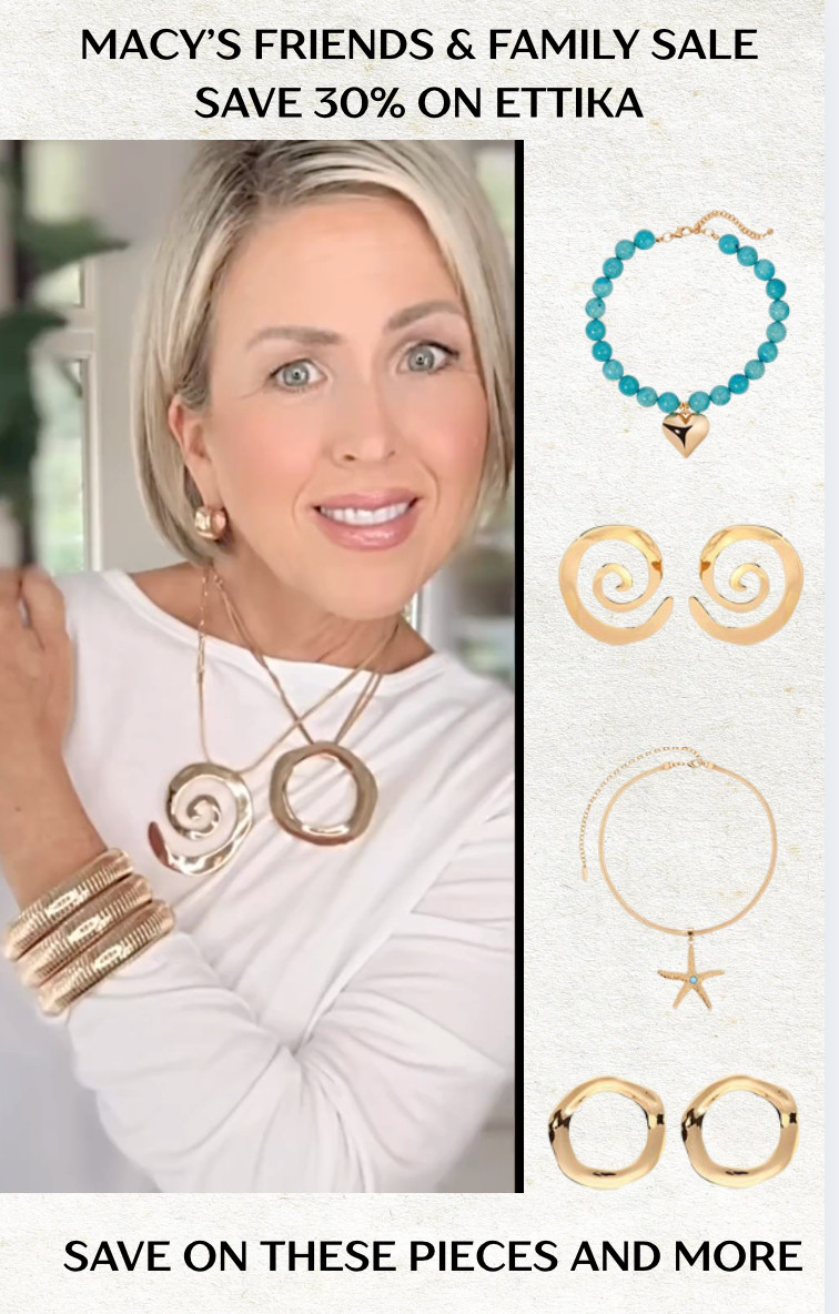 NOW-5/3 save 30% on Ettika jewelry with code: FRIEND  

 #LTKMothersDay #LTKOver40 #LTKSaleAlert