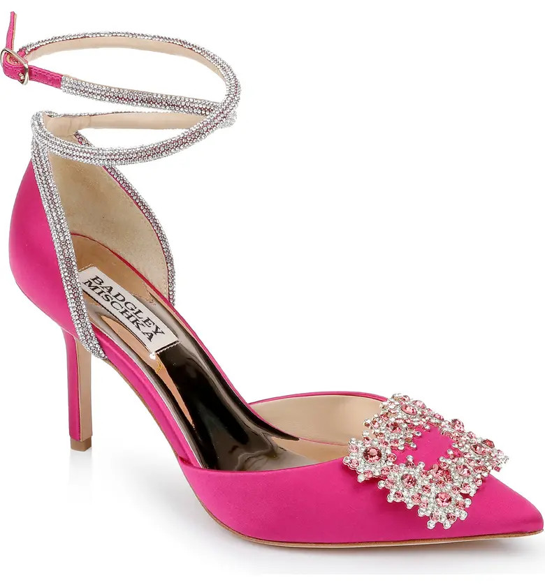 Saint Embellished Satin Pump | Nordstrom