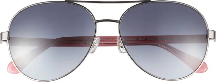 Kate Spade New York averie 58mm gradient aviator sunglasses | Nordstrom | Nordstrom