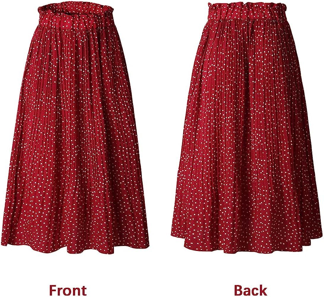 High Waist Polka Dot Skirt | Amazon (US)