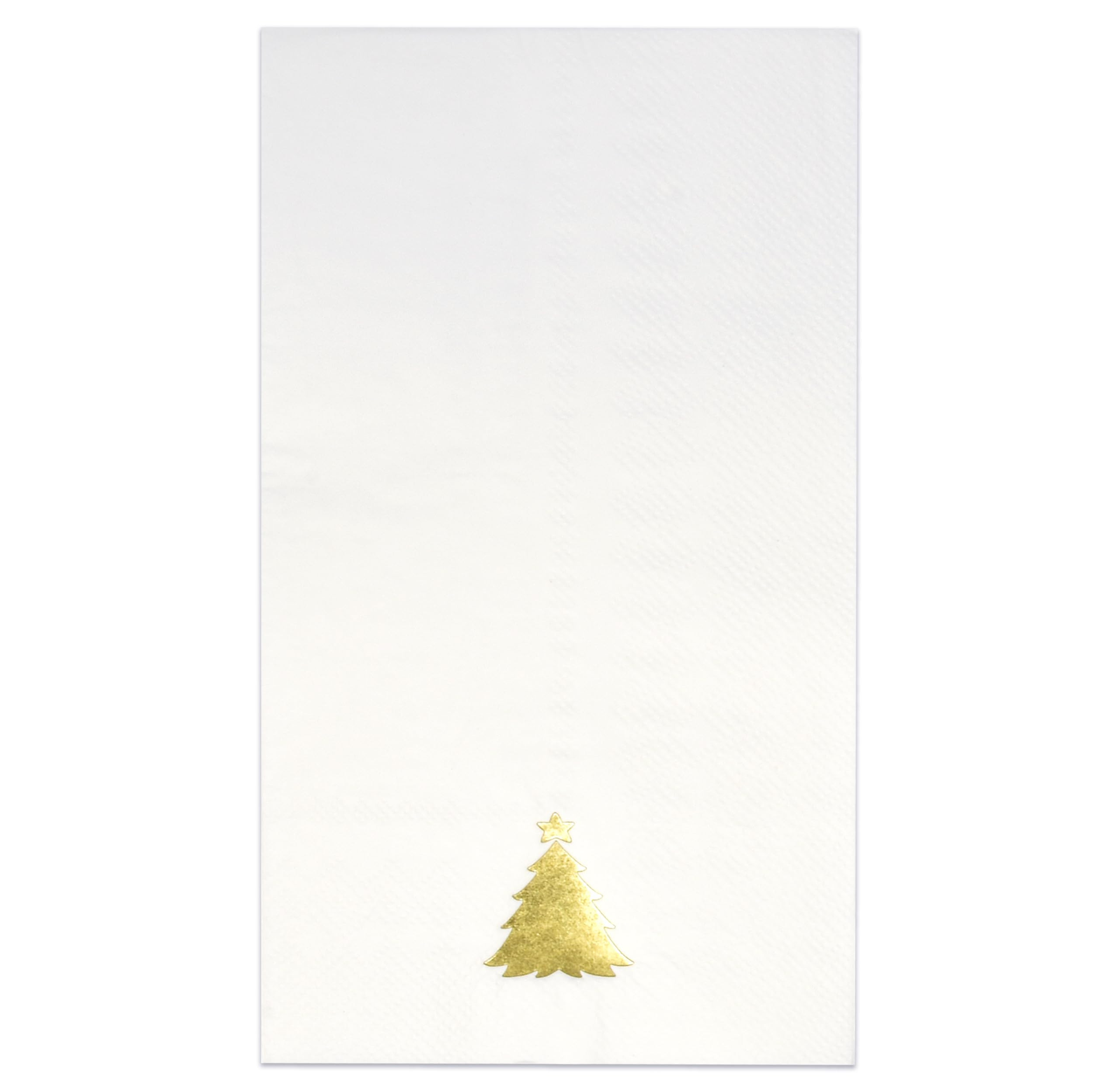 Gift Boutique 100 Christmas Tree Guest Napkins Holiday Disposable Paper Napkin Gold White Trees D... | Amazon (US)