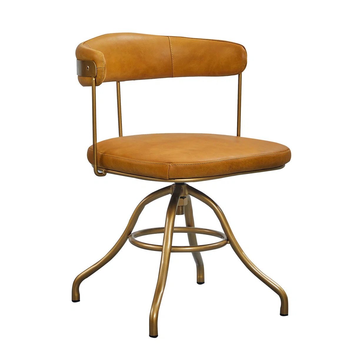 Avante Genuine Leather Swivel Task Chair | Wayfair North America
