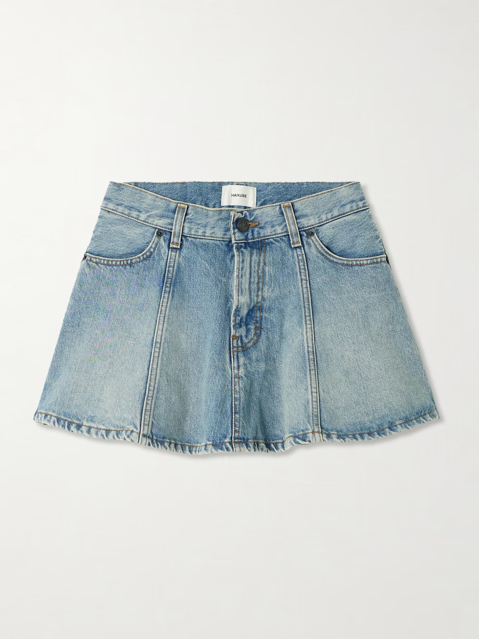 Margaux organic denim mini skirt | NET-A-PORTER (US)