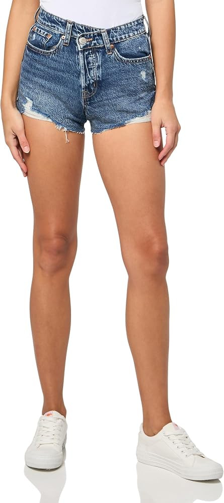 Aeropostale Women's Vintage High-Rise Shorty Shorts | Amazon (US)