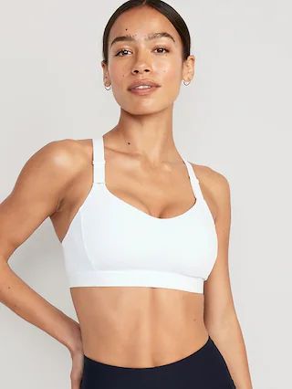 Medium Support PowerSoft Adjustable-Strap Sports Bra XS-XXL | Old Navy (US)