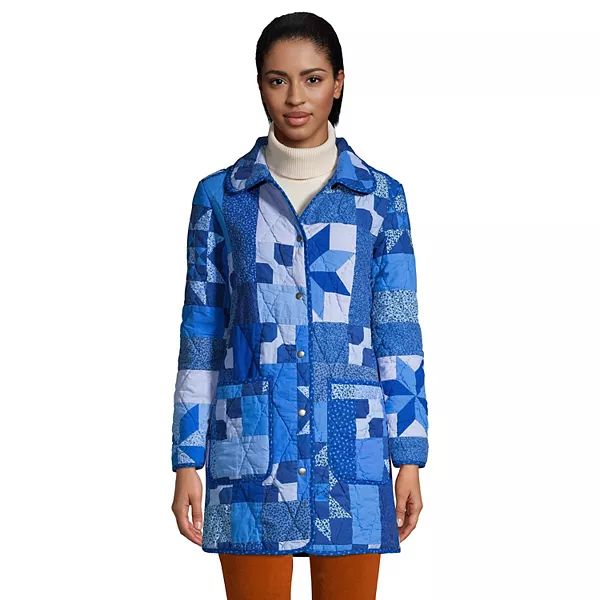 Women's Lands' End Patchwork Quilted Coat | Kohl's