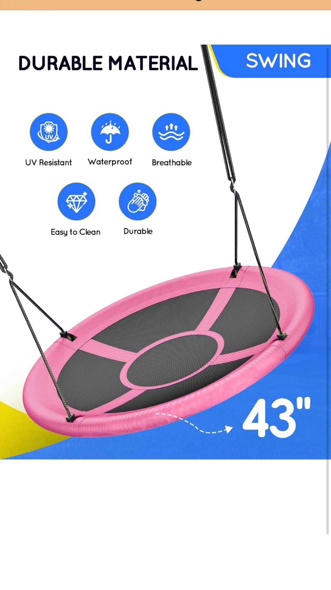 these awesome swings are only 30! grab them while you can 

JU6GPYA2 is the code! 

#LTKKids #LTKHome #LTKSaleAlert