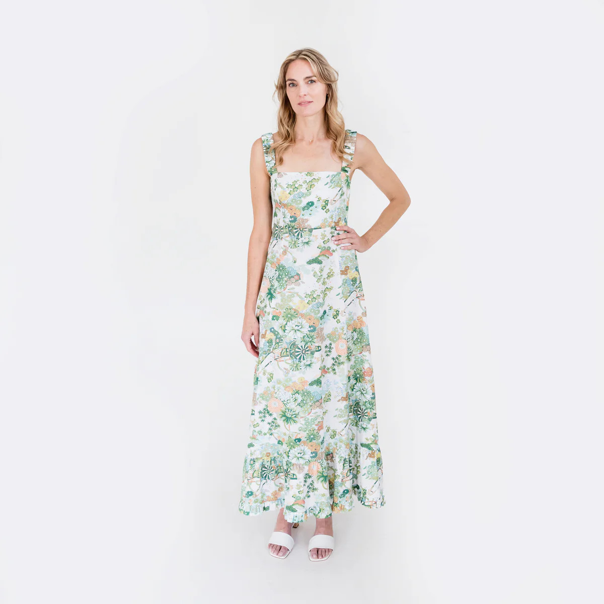 MASON'S DAUGHTER Maxi Dress, Spring Chinoiserie | The Avenue