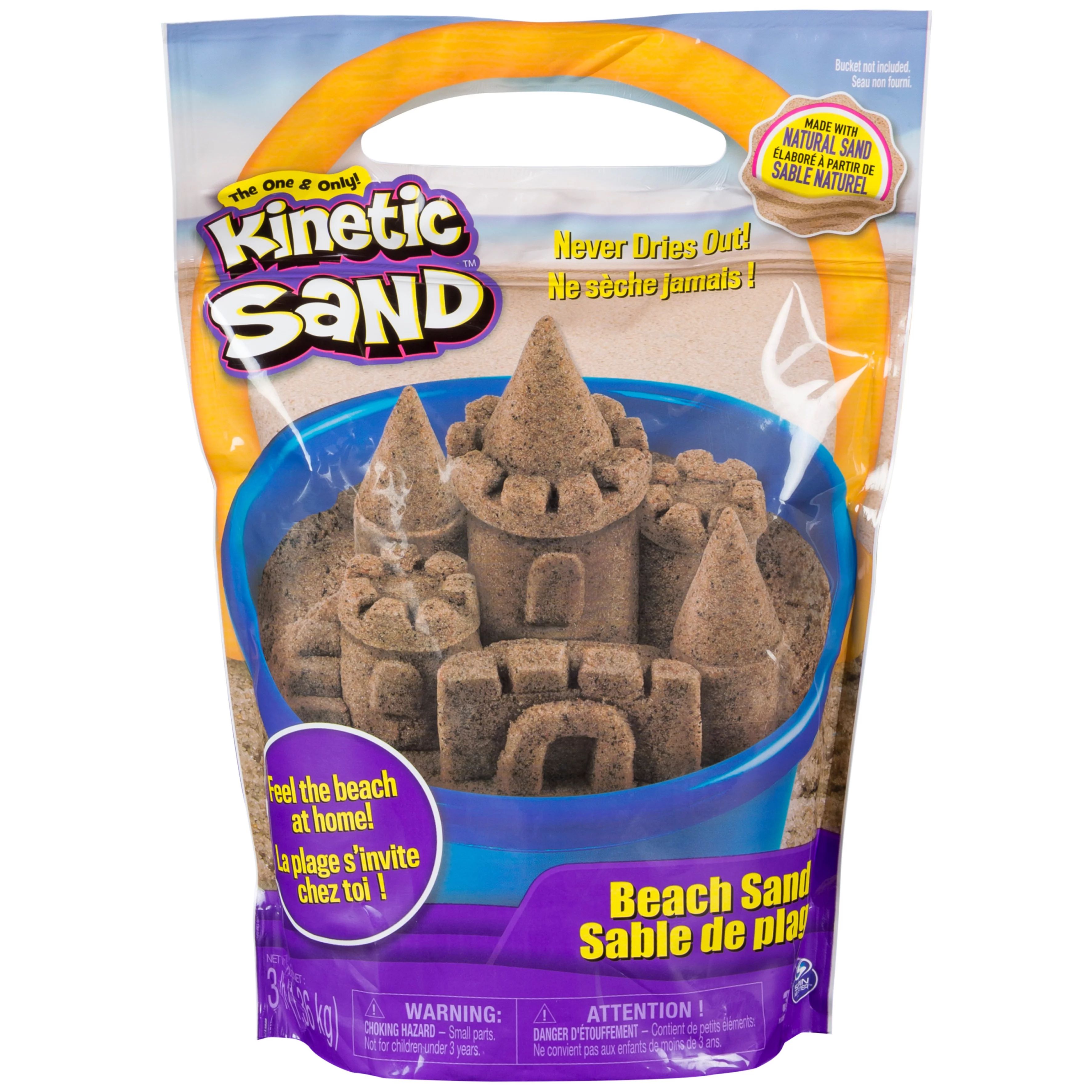 Kinetic Sand, 3lbs Beach Sand for Ages 3 and Up (Packaging My Vary) - Walmart.com | Walmart (US)