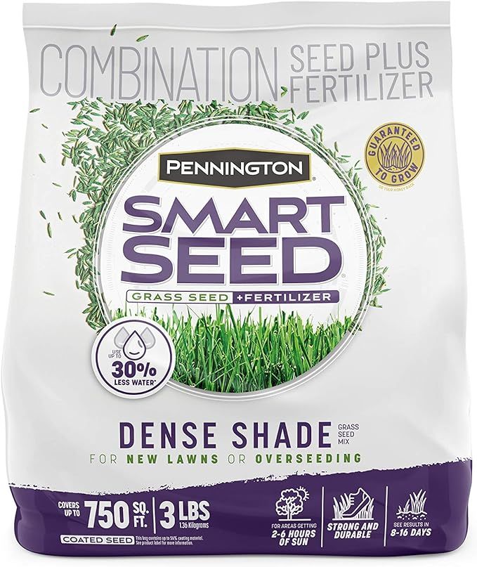 Pennington Smart Seed Dense Shade Grass Mix 3 lb | Amazon (US)