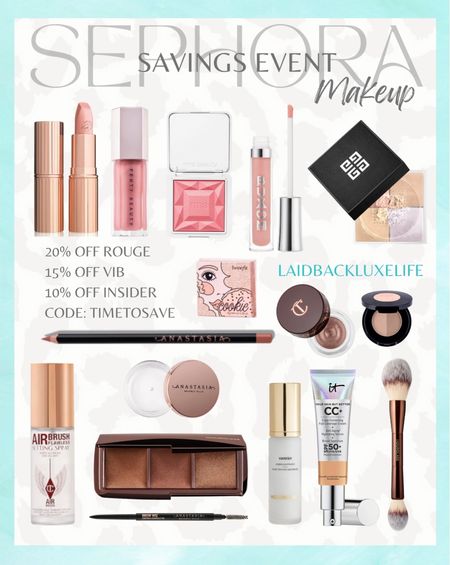 Sephora sale must haves! The Sephora Savings Event is open for all Tiers! Save up to 20% off with code TIMETOSAVE 
Sephora Collection is 30% off!💋

Makeup shades:

✨ABH Lipliner: ‘Deep Taupe’
✨TF Lipliner: ‘In Big Truffle’
✨Lipstick: ‘KIM KW’
✨Lip plumping gloss: ‘White Russian’
✨FB Gloss: ‘$weetmouth’
✨Blush: ‘French Rose'
✨CT Bronzer: ‘Tan’
✨Bronzing palette: ‘Volume III'
✨Highlighter: ‘Cookie'
✨Foundation: ‘Neutral Tan'
✨Loose Setting Powder: ‘Satin Blanc'
✨CT cream eyeshadow: ‘Oyster Pearl'
✨Eyebrow pencil: ‘Soft Brown’
✨Eyebrow duo powder: ‘Medium Brown’

Sephora sale, Sephora haul, best of Sephora haul, beauty sale, Sephora sale must haves, Sephora bestsellers, best nude lip combo, Sephora beauty @sephora #LaidbackLuxeLife

Follow me for more fashion finds, beauty faves, and lifestyle, home decor, sales and more! So glad you’re here!! XO, Karma

#LTKsalealert #LTKHolidaySale #LTKbeauty