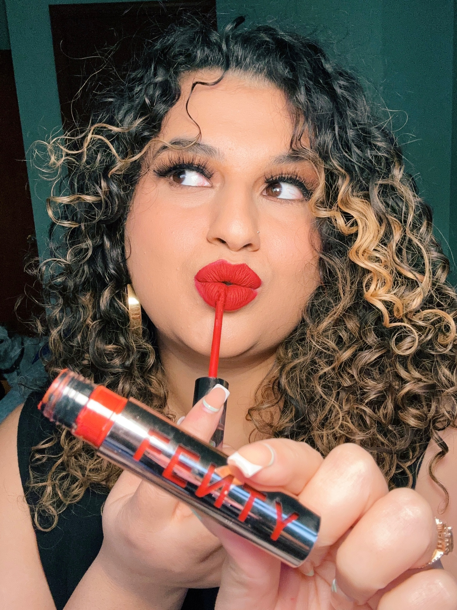 Oh don’t mind me I’m just being an ICON in my Fenty HBIC Liquid Lip 

#LTKcurves #LTKunder50 #LTKbeauty