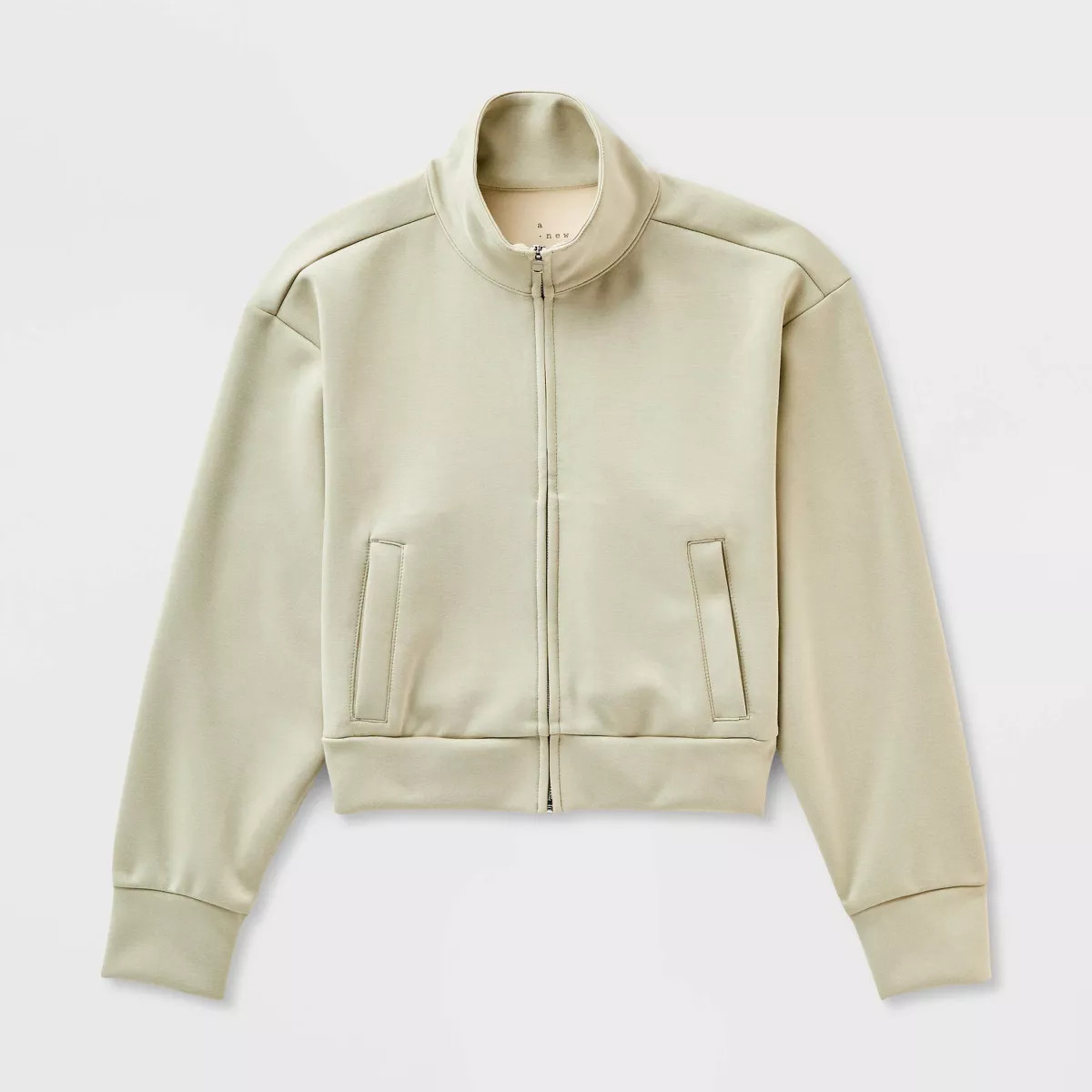 Women's Sandwash Zip-Up - A New Day™ Light Green L | Target