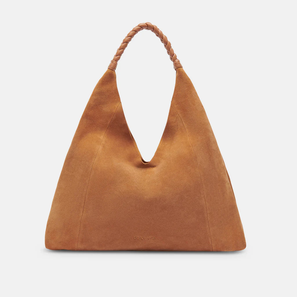 MIA TOTE RUSTY OAK SUEDE | DolceVita.com