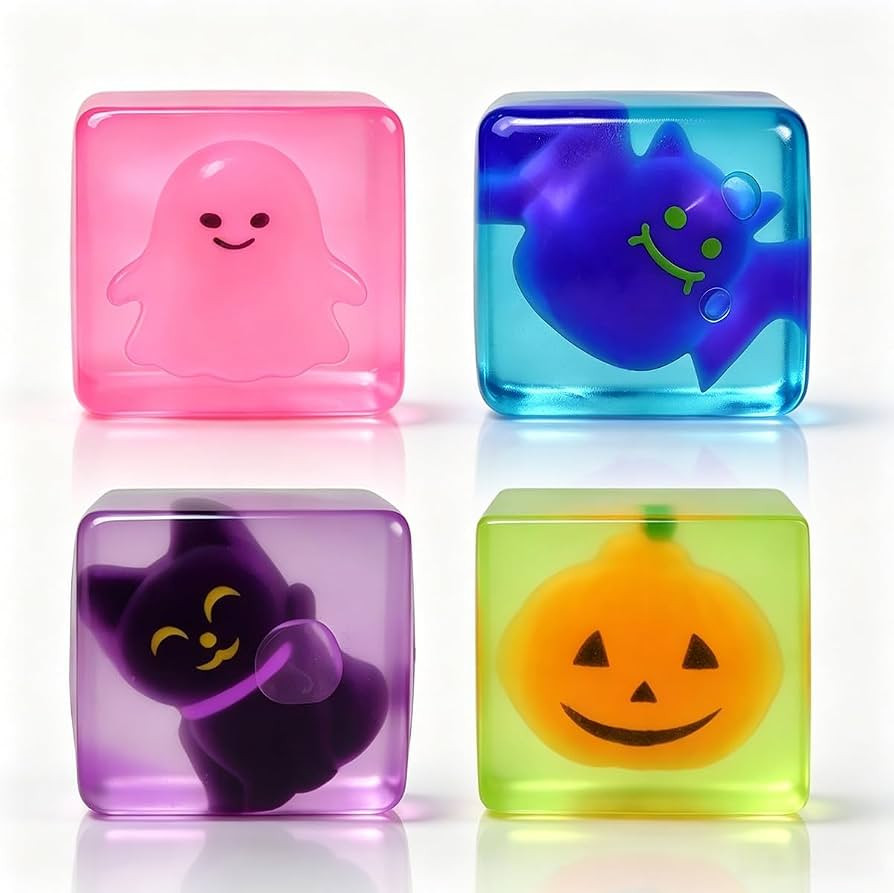 Anditoy 4 Pack Halloween Stress Balls with Halloween Mochi Squishy Toys Inside for Kids Boys Girl... | Amazon (US)