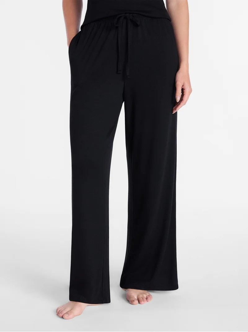 Joyspun Women\u2019s Modal Blend Ribbed Sleep Pants, 29'' Inseam, Sizes XS-3X | Walmart (US)