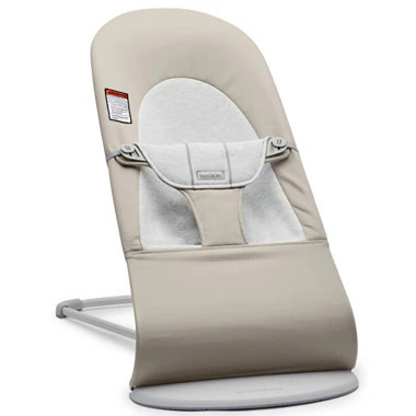 Open Box Babybjorn Bouncer Balance Soft Beige/Grey, Cotton/Jersey | REBEL (formerly Rebelstork)