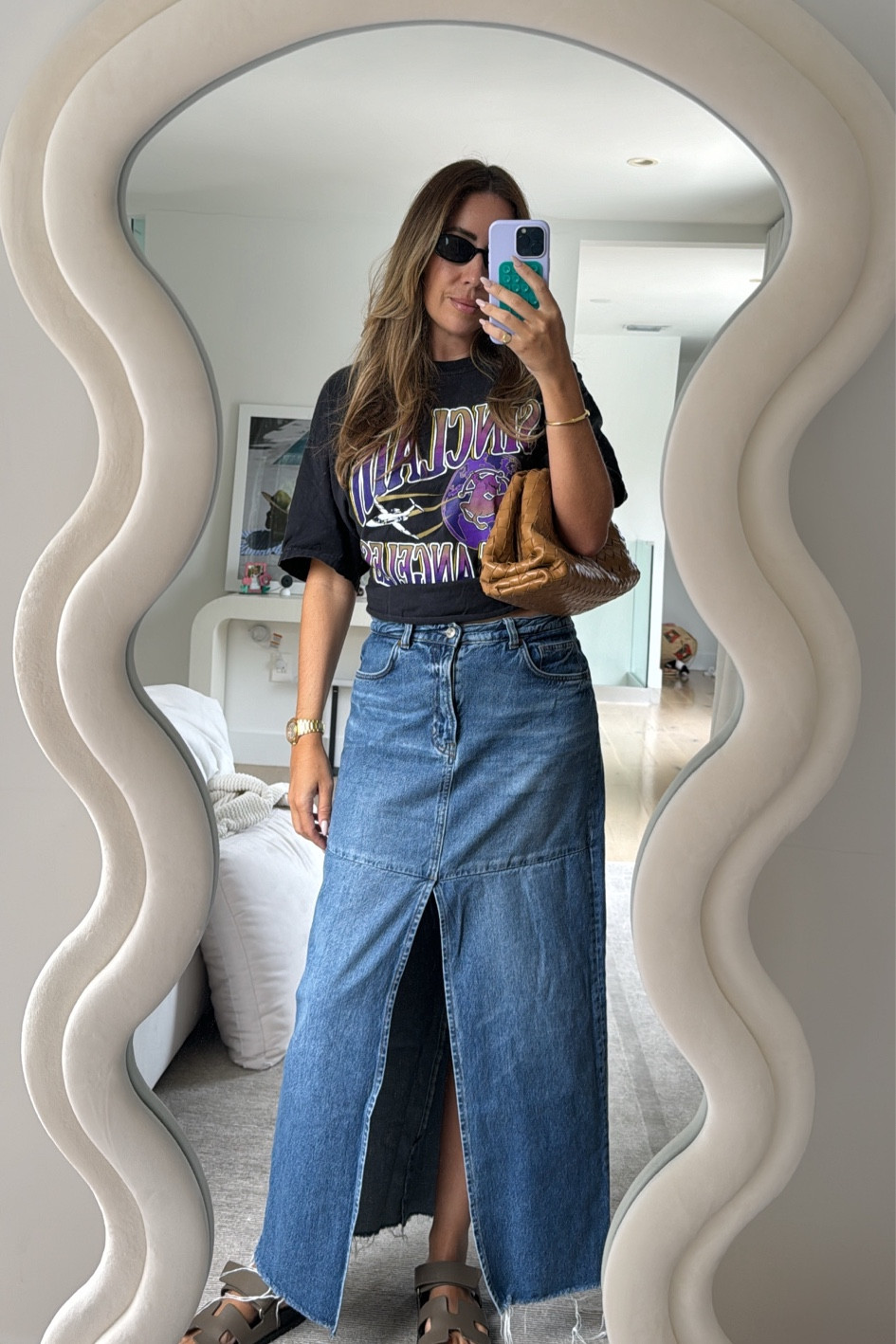 Sunday #ootd #maxiskirt #denimskirt 

#LTKSeasonal #LTKStyleTip #LTKItBag