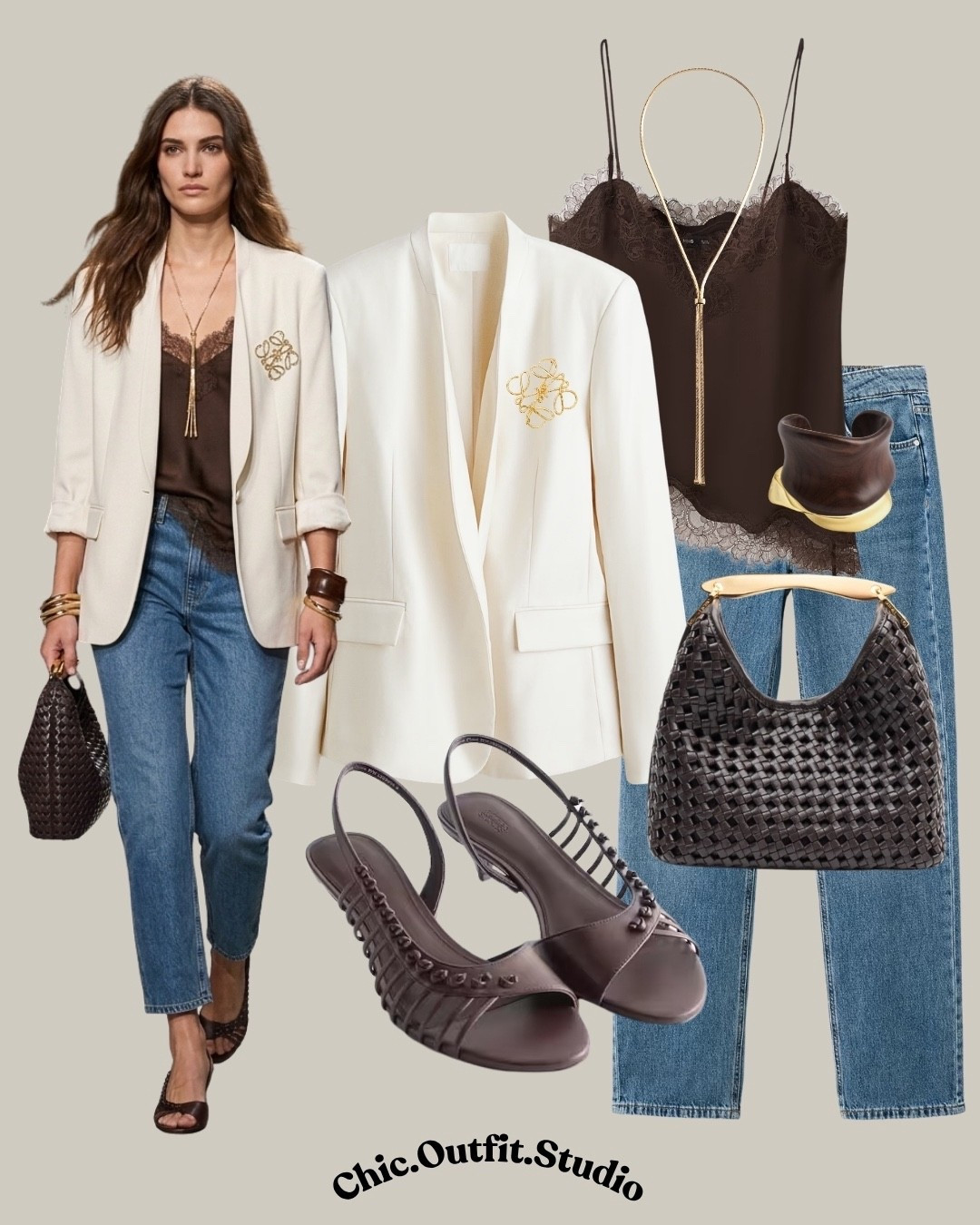 Cream blazer + denim

✨A cream blazer paired with a soft knit top and blue jeans creates a light, refined spring outfit with a clean and modern feel. Finished with elegant flats and structured accessories, this look is ideal for office days, business casual meetings, brunch dates, or city outings. A versatile layering piece that adds brightness and polish to everyday spring dressing.

✨Tags: cream blazer outfit women, smart casual spring outfit, blazer outfit with jeans, minimalist chic outfit, European style outfit, elegant everyday outfit, spring capsule wardrobe, transitional outfit ideas

#LTKdatenight #LTKspring #LTKstyletip