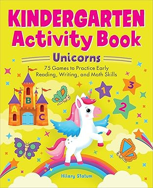 Kindergarten Activity Book Unicorns: 75 Games to Practice Early Reading, Writing, and Math Skills... | Amazon (US)