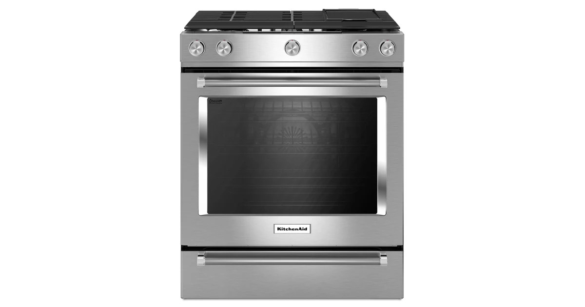 30 Inch Wide 6.5 Cu. Ft. Slide-In Gas Range with Baking Drawer | Build.com, Inc.