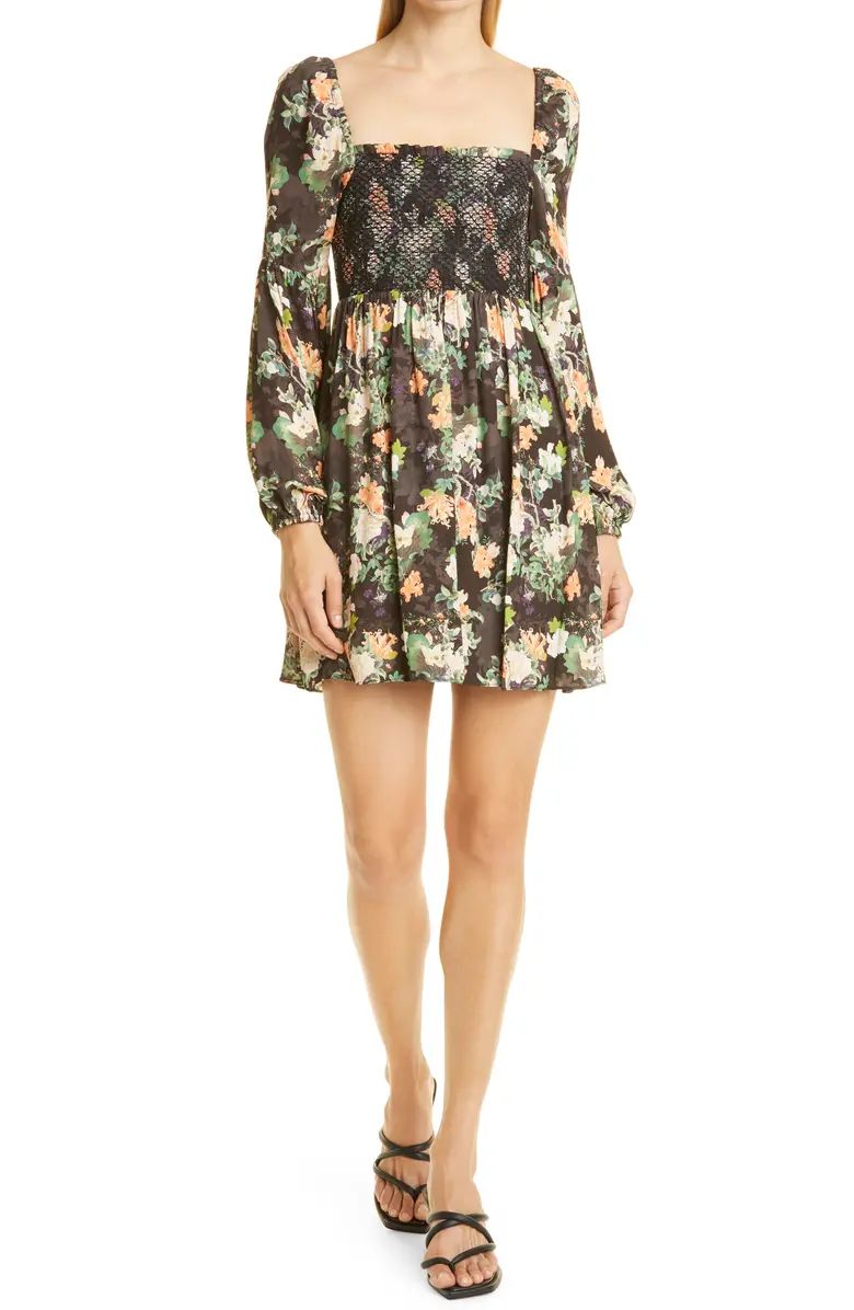 Cooper Floral Smocked Bodice Long Sleeve Dress | Nordstrom